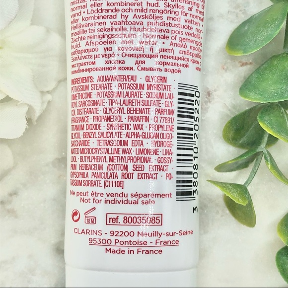 Clarins Gentle Foaming Cleanser With Cottonseed 1.4 Ounce 50 mL Tube Full Size - Picture 7 of 13